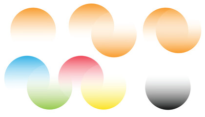 Colorful transparent abstract circle element. corporate identity. company logo. abstract transparent circle. colorful rolling bubble. vector design