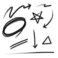 내용을 강조시키는 도형 모음