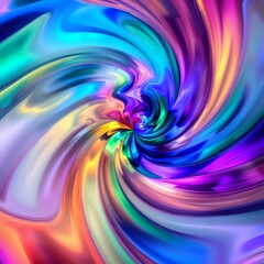 Obraz premium Vibrant Abstract Vortex Art