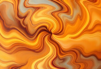 Sunset Swirl Abstract Art