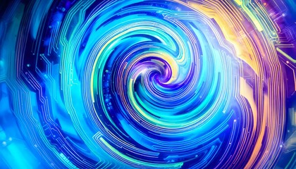 Fototapeta premium Cosmic Galaxy Swirl - Nebula Art Print
