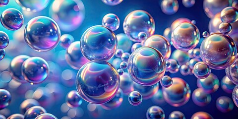 Fluid metaball motion graphics loop background representing soft bubbles and creativity, metaball, fluid, motion graphics