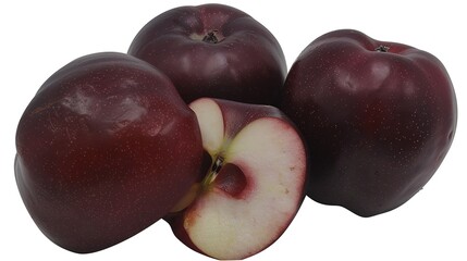 Fototapeta premium Red Delicious Apple: The Alluring Gem of the Fruit World with Its Luscious Appeal, Superior Quality, and Captivating Story from Orchard to Table