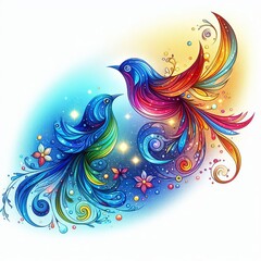 Obraz premium Glimmerbirds Small bird like creatures that can reflect light an