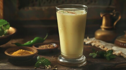 Borhani, Traditional Bangladeshi Drink, Yogurt Based Drink, Digestive Drink, Digestion Drink