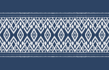 Geometric ethnic oriental ikat seamless pattern  color oriental. Aztec ornament print. Design for background ,curtain, carpet, wallpaper, clothing, wrapping, Batik, vector illustration.