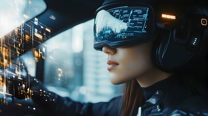 Immersive Virtual Driving Experience with Augmented Reality HUD Dashboard