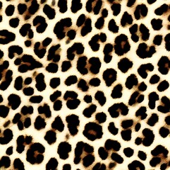 Fototapeta premium leopard fur texture dark brown background modern print for fabric