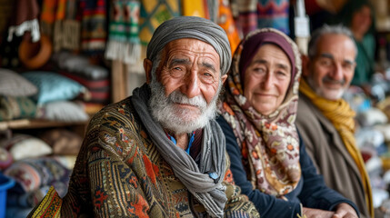 Obraz premium Cappadocia Life, Travel & leisure magazine photo, Turkey People at the local market.