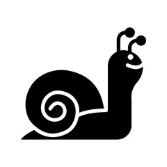 Fototapeta premium Snail icon. sign for mobile concept and web design color editable