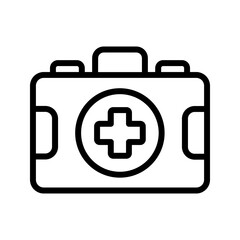 Obraz premium first aid kit icon color editable