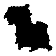 Fototapeta premium Murghob district map, administrative division of Tajikistan. Vector illustration.