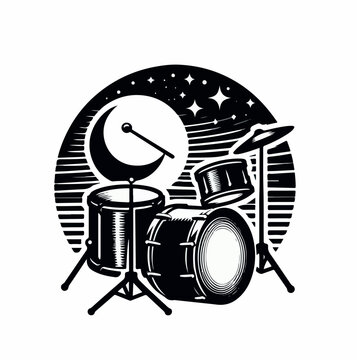 recommend clip art: drums logo illustration