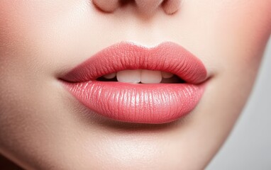 Fototapeta premium lips on a white background 