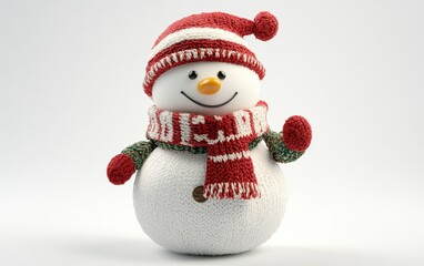 Fototapeta premium 3d christmas charachter on a clean white background 