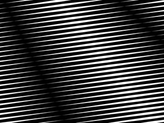 Abstract art geometric black background with abstract white stripes. Black and white optical illusion with waves and transitions.