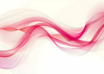 Fototapeta premium Red and pink wave abstract background vector presentation design, on a white background.