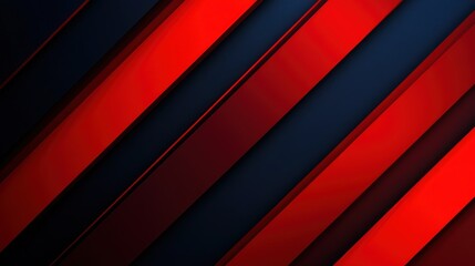 Obraz premium Abstract image featuring layered red and blue diagonal stripes creating a modern design.