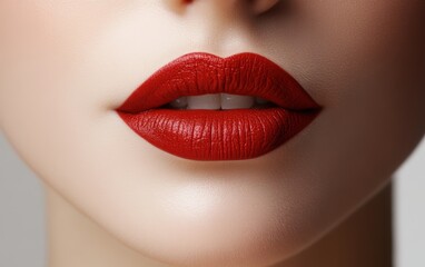 Fototapeta premium lips on a white background