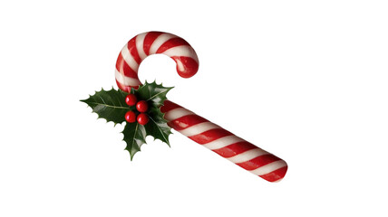 candy cane on transparent background (PNG)