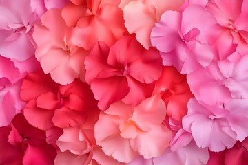 Fototapeta premium Macro Shot of Pink Gradient Carnation Petals.