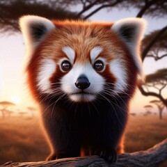 Obraz premium Roter Pandabär Portrait