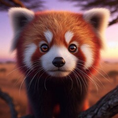 Obraz premium Roter Pandabär Portrait