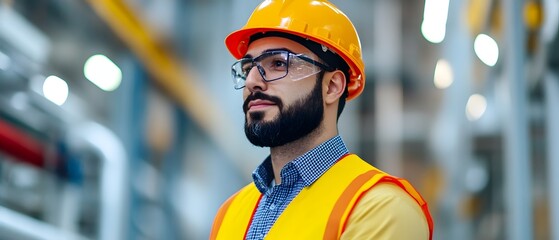 Industrial Analyst Examining KPI Trends on Laptop to Optimize Factory Processes and Enhance Efficiency in the Manufacturing Workplace