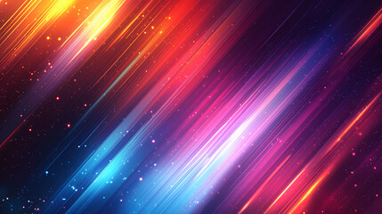 Obraz premium Abstract Diagonal Lines Background with Glowing Stripes and Stars