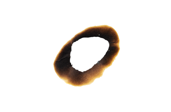 burn hole paper with transparent background
