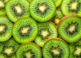 Modern logo featuring kiwi fruit slices, leaving ample space for your brand name.