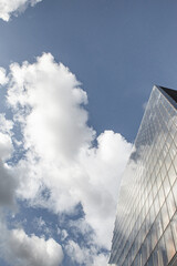 Modern glass building in Paris