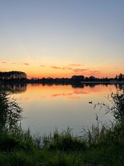 sunset on the lake © Wiktoria
