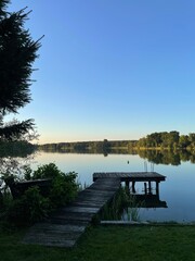 Krajobraz jezioro pomost  © Wiktoria