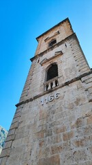 Sunny Old Town Kotor Church in October