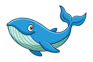 Whale cartoon vector