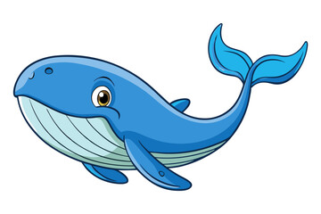 Obraz premium Whale cartoon vector