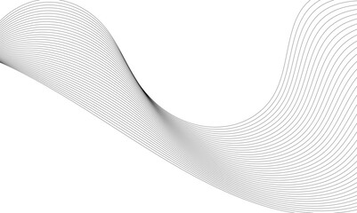 Gray and white abstract background with flowing particles. Abstract wave element for design. Digital frequency track equalizer. Stylized line art background