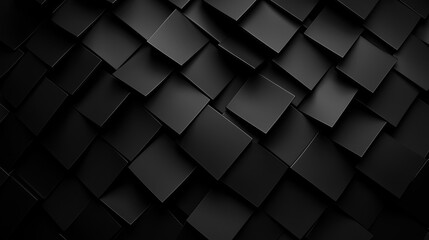 Explore the depths of modern abstract design with geometric cube patterns in dark futuristic squares