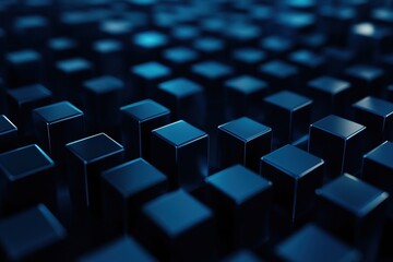 Obraz premium Explore minimalistic abstract art featuring monochromatic cubes and squares in a modern background