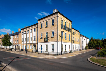 Obraz premium traditional detached house within residential estate in England UK