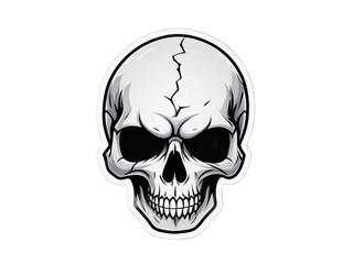 Obraz premium Skull image PNG file.
