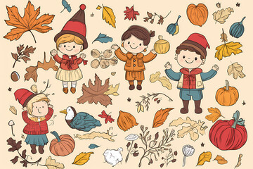 Fototapeta premium A coloring book with an unusual theme is being colored by kids.