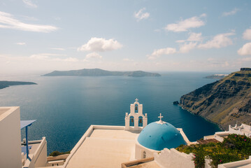 Church view in Santorini Island