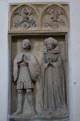 Fototapeta premium detail of the facade of the church