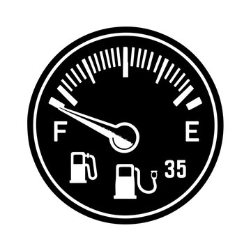recommend clip art: Fuel gauge indicator silhouette vector, Gas Fuel Gauge Dial Diagram illustration