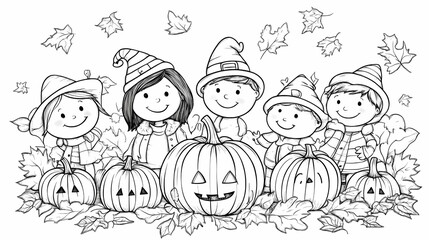 Fototapeta premium For kids, this coloring book has a quirky theme.