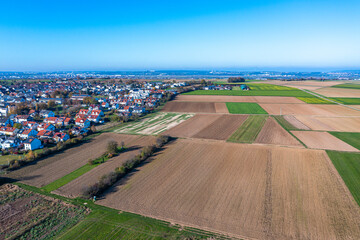 border of a village to agricultural fields