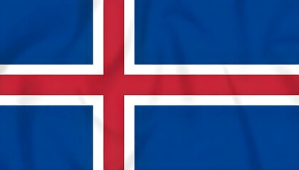 Fototapeta premium Iceland Icelandic flag