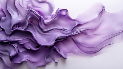 Fototapeta premium mesmerizing swirl of purple paste flowing elegantly across surface, creating dynamic and artistic texture. soft hues blend beautifully, evoking sense of calm and creativity